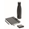 Set cadou lux 3 piese, cu termos 500 ml, agenda si pix, 2401E15897, Everestus, 30x8x28 cm, Otel, Hartie, Negru