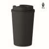 Cana de voiaj 350 ml, 2410E23808, Everestus, ø8.5 x 14 cm, Plastic, Negru