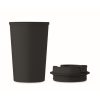 Cana de voiaj 350 ml, 2410E23808, Everestus, ø8.5 x 14 cm, Plastic, Negru