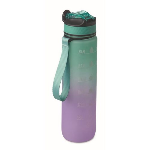 Sticla de apa sport, 1000 ml, 2502E15416, Everestus, ⌀7 x 28 cm, PET, Albastru turcoaz