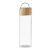 Sticla de apa sport, Everestus, 22FEB1346, 500 ml, Ø6x20.5 cm, Sticla, Bambus, Transparent, saculet inclus