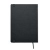 Agenda, Everestus, 42FEB231468, A5, Dictando, Coperta cu elastic, 100 file, 21x14x1.2 cm, Hartie, Negru, saculet inclus