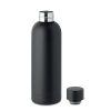 Sticla de apa bidon sport, Everestus, 42FEB231055, 500 ml, Ø7x22 cm, Otel, Negru, saculet inclus