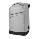 Rucsac cu bretele buretate, compartiment Laptop 13 inch, poliester 600D, Everestus, RU42, gri, saculet si eticheta bagaj incluse