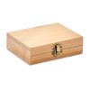 Set pentru whisky, 10 piese, 13x10,9x3,8 cm, Everestus, 20SEP0645, Piatra, Bambus, Natur, saculet inclus