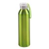 Sticla de apa sport, Everestus, 22FEB1331, 650 ml, Ø6.6x23 cm, Aluminiu, Plastic, Silicon, Verde, saculet inclus