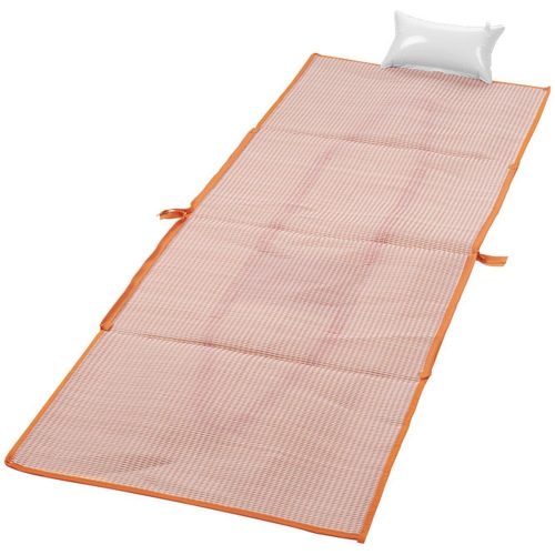 Rogojina pliabila pentru plaja 170x60 cm, Everestus, BI04, pp plastic, portocaliu, saculet inclus