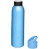 Bidon sport pentru apa, 21MAR1822, 650 ml, 26xØ 6.6 cm, Everestus, Aluminiu, Polipropilena, Albastru, saculet inclus