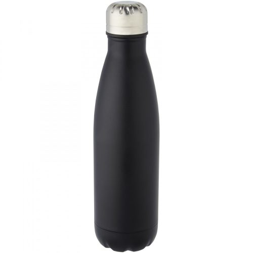 Sticla de apa sport, Everestus, 21OCT0893, 500 ml, 27 x Ø 7 cm, Otel, Negru, saculet inclus