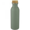 Sticla de apa sport, Green Concept, 22FEB1292, 650 ml, 23.2xØ 7 cm, Otel, Bambus, Silicon, Verde, breloc inclus