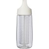 Sticla de apa cu infuzor 700 ml, 2401E14722, Everestus, 8.5x23.9x8.5xØ6.49 cm, PET, Polipropilena, Alb transparent