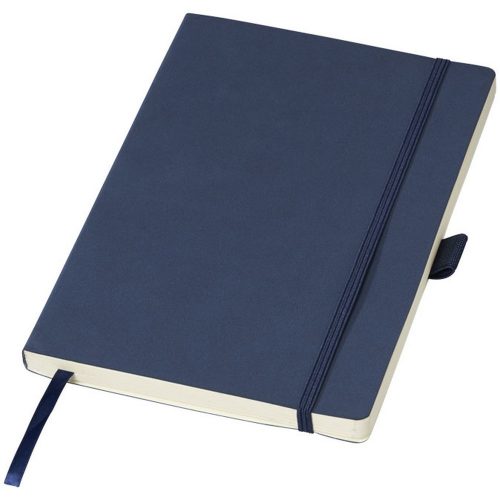 Agenda A5 cu pagini dictando, coperta moale cu elastic, Everestus, RO02, pu, albastru, lupa de citit inclusa