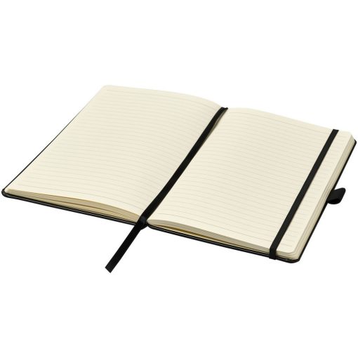 Agenda A5, coperta tare cu elastic, 96 coli, dictando, Everestus, 9IA19280, Hartie, Negru