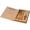 Set branzeturi 2 piese, 21MAR2719, 2.8x26x18.5 cm, Everestus, Carton, Otel, Lemn, Natur, saculet inclus