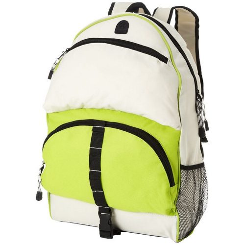 Rucsac cu buzunar frontal, 2 buzunare laterale mesh, curele de umar captusite, Everestus, UH, 600D poliester, verde