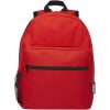 Rucsac sport casual, Everestus, 21OCT1373, 43 x 14 x 33.5 cm, Poliester, Rosu, saculet si eticheta bagaj incluse