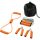 Set 4 accesorii fitness, Everestus, 9IA19037, Poliester, Portocaliu, saculet sport inclus