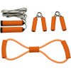 Set 4 accesorii fitness, Everestus, 9IA19037, Poliester, Portocaliu, saculet sport inclus