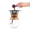 Cafetiera, Bodum, 42FEB232174, 1000 ml, 160x217x136 mm, Otel, Natur, saculet voiaj inclus