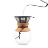 Cafetiera, Bodum, 42FEB232174, 1000 ml, 160x217x136 mm, Otel, Natur, saculet voiaj inclus