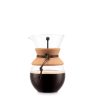 Cafetiera, Bodum, 42FEB232174, 1000 ml, 160x217x136 mm, Otel, Natur, saculet voiaj inclus