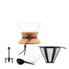 Cafetiera, Bodum, 42FEB232174, 1000 ml, 160x217x136 mm, Otel, Natur, saculet voiaj inclus