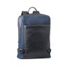 Rucsac sport casual, Branve, 22FEB0436, 320x430x125 mm, Piele ecologica, Albastru, breloc inclus