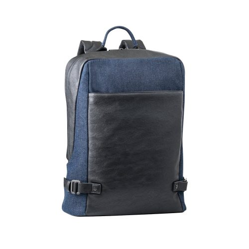 Rucsac sport casual, Branve, 22FEB0436, 320x430x125 mm, Piele ecologica, Albastru, breloc inclus