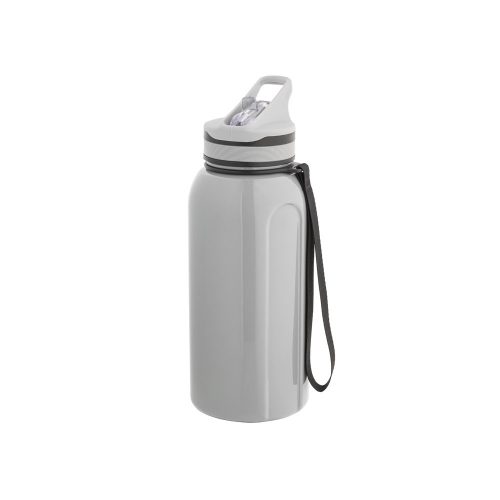 Sticla de apa bidon sport, Everestus, 42FEB231068, 1200 ml, Ø95x252 mm, Polietilena, Gri, saculet inclus