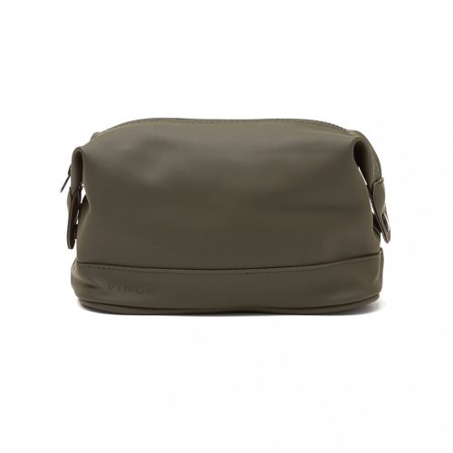 Geanta cosmetice, Vinga, 42FEB232116, 23.5x12.5x18.5 cm, Poliuretan, Verde, saculet voiaj inclus