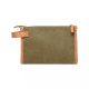 Geanta cosmetice, Vinga, 42FEB232120, 18x7x27 cm, Bumbac, Verde, saculet voiaj inclus