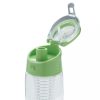 Sticla cu infuzor 700 ml si sistem de blocare, Everestus, 20IAN072, Tritan, ABS, Verde, saculet inclus