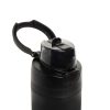 Sticla de apa sport, 700 ml, 2502E15313, Everestus, 27.4 x ⌀7.5 cm, Otel, Negru