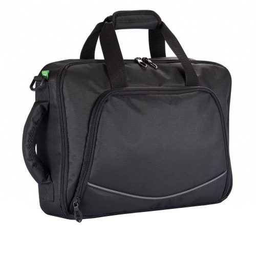 Geanta Laptop 15.6 inch, pvc free, Everestus, FD, poliester 600D, negru, saculet de calatorie si eticheta bagaj incluse