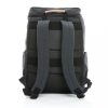 Rucsac laptop, Everestus, 18SEP2267, 15 inch, 30x12.5x46 cm, Bumbac, Poliuretan, Negru, saculet si eticheta bagaj incluse