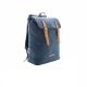 Rucsac Laptop 15.6 inch casual, din panza, pvc free, Everestus, CS, pu, albastru, saculet de calatorie si eticheta bagaj incluse