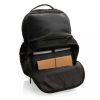 Rucsac laptop, Swiss Peak, 18SEP2288, 15.6 inch, 30x18x43 cm, Rpet, Poliuretan, Negru, breloc inclus