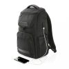 Rucsac laptop, Swiss Peak, 22FEB0414, 29x14x47 cm, 15.6 inch, Poliester, Negru, breloc inclus