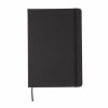 Agenda A5 standard cu coperta tare PU, 144 pagini, Everestus, SD, hartie, negru, lupa de citit inclusa