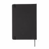 Agenda A5 standard cu coperta tare PU, 144 pagini, Everestus, SD, hartie, negru, lupa de citit inclusa