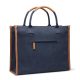 Sacosa pentru cumparaturi, 2401E16536, Vinga, 42x17x33.5 cm, Bumbac, Poliester, Albastru navy