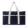 Geanta de plaja, 2401E16695, Vinga, 34x56x21 cm, Bumbac, rPET, Albastru navy