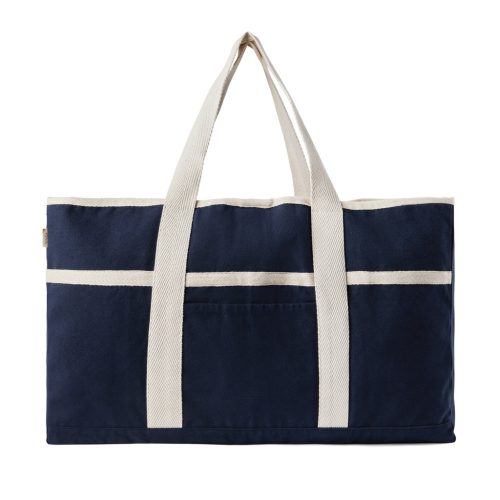 Geanta de plaja, 2401E16695, Vinga, 34x56x21 cm, Bumbac, rPET, Albastru navy