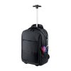 Rucsac troler, 330×470×225 mm, Everestus, 20FEB14450, 300D Poliester, Negru, saculet si eticheta bagaj incluse