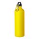 Sticla de apa, sport, 21MAR1726, 800 ml, Ø 73x253 mm, Everestus, Aluminiu, Galben, saculet inclus