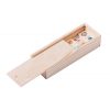 Joc Domino, 150×32×50 mm, Everestus, 20FEB10031, Lemn, Natur, saculet inclus